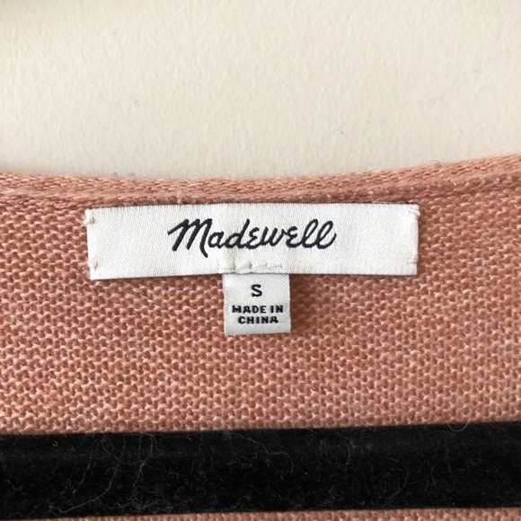 Madewell Kimball Pink Ribbed Pullover Sweater - Picture 7 of 7